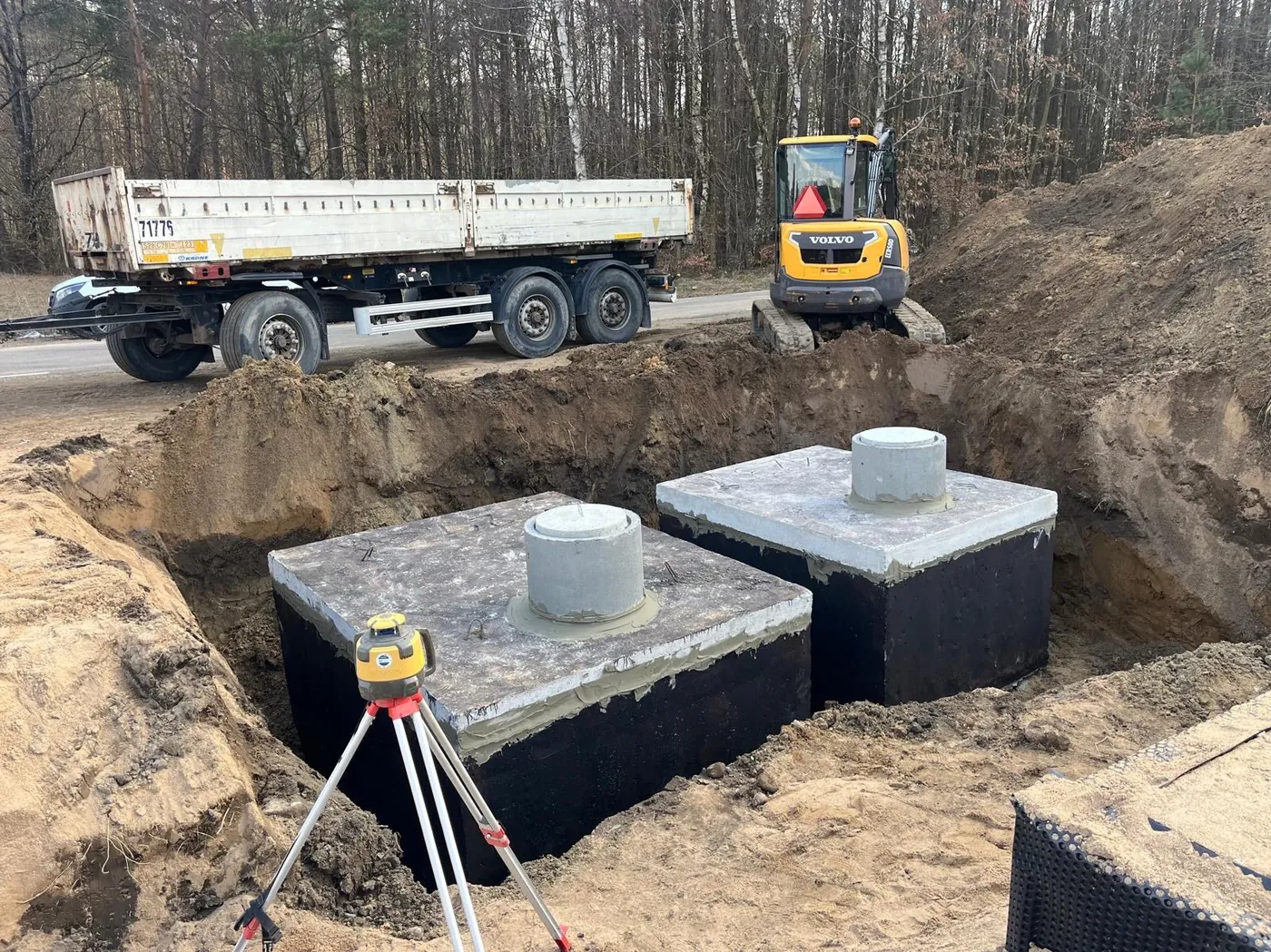 Montaż szamb betonowych