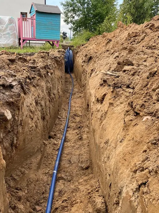 Wykop pod przyłącze wodne